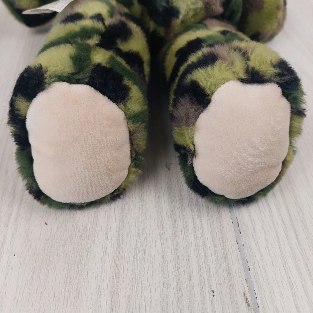Build-A-Bear‎ Camouflage Teddy Bear Plush Unisex 17in Green Brown Woodland Camo